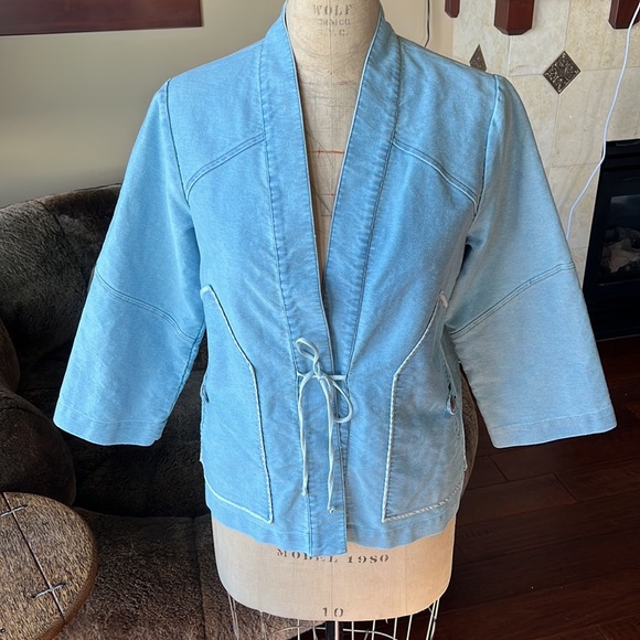 Caron Callahan denim jacket M - Picture 2 of 12